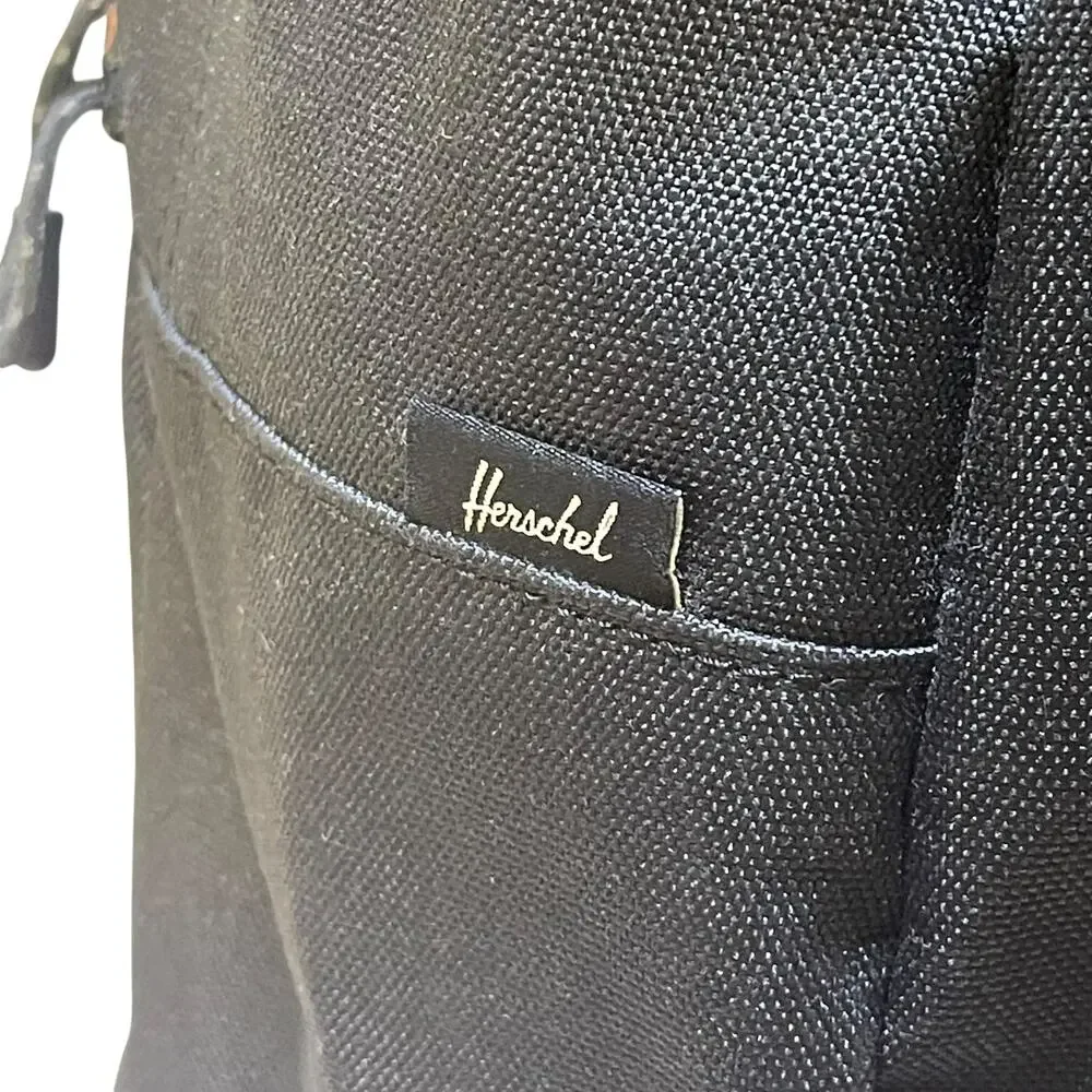 Herschel Supply Co Black Leopard Print Backpack Animal Print 15